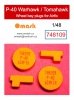 Omask 748109 P-40 Warhawk / Tomahawk wheel bay plugs (for Airfix) 1/48
